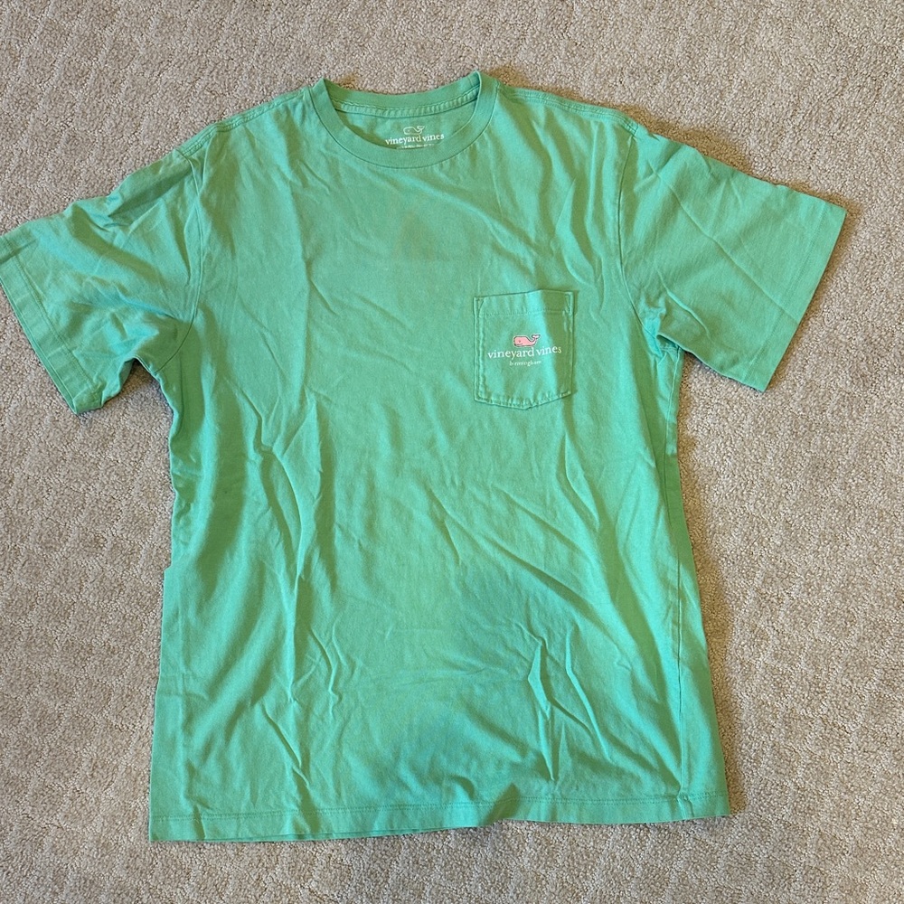 Vineyard Vines Seafoam Green Short Sleeve Whale Tee